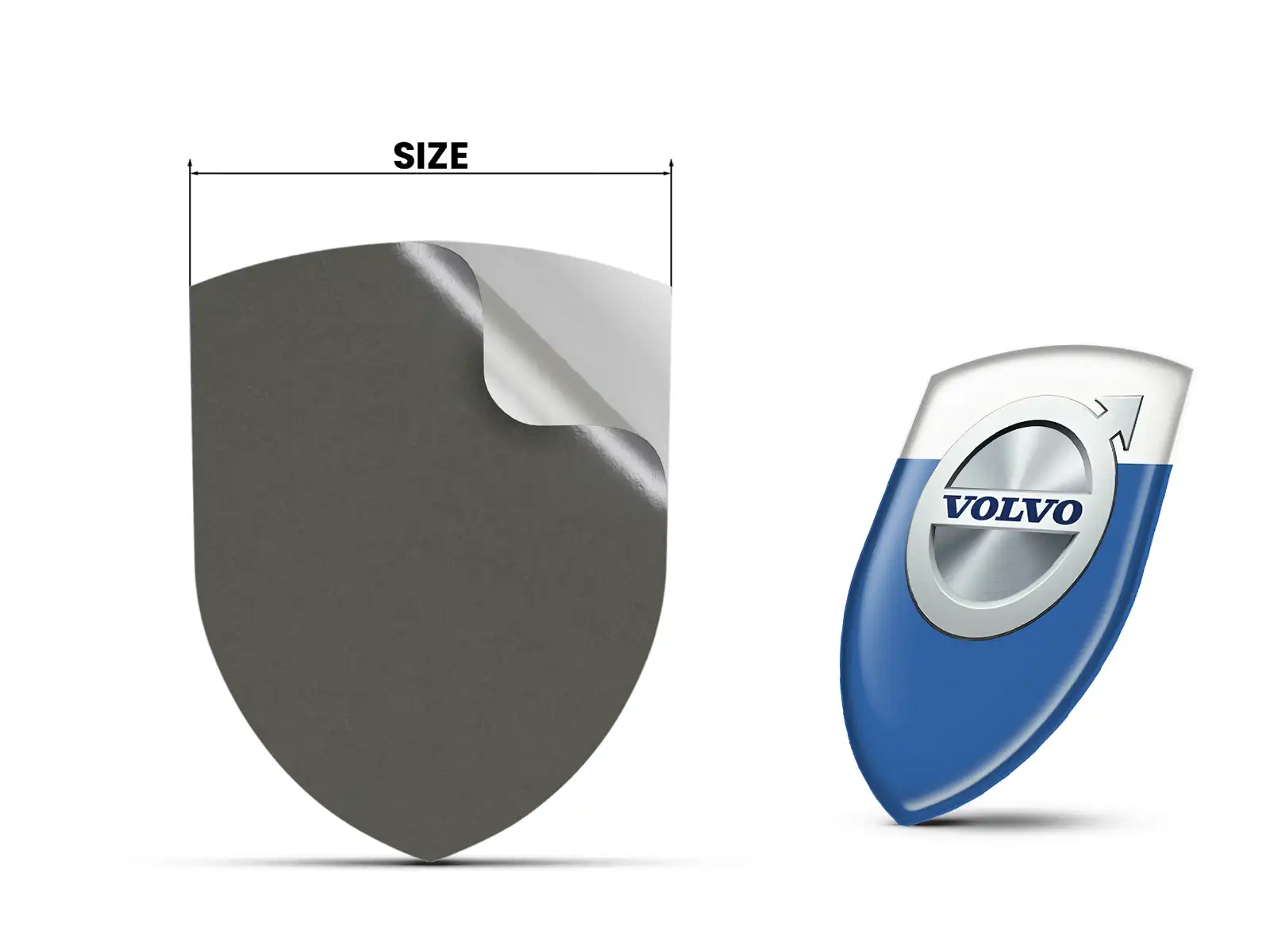 Volvo Pegatinas Silicona Auto Resistentes Universal Alta Calidad